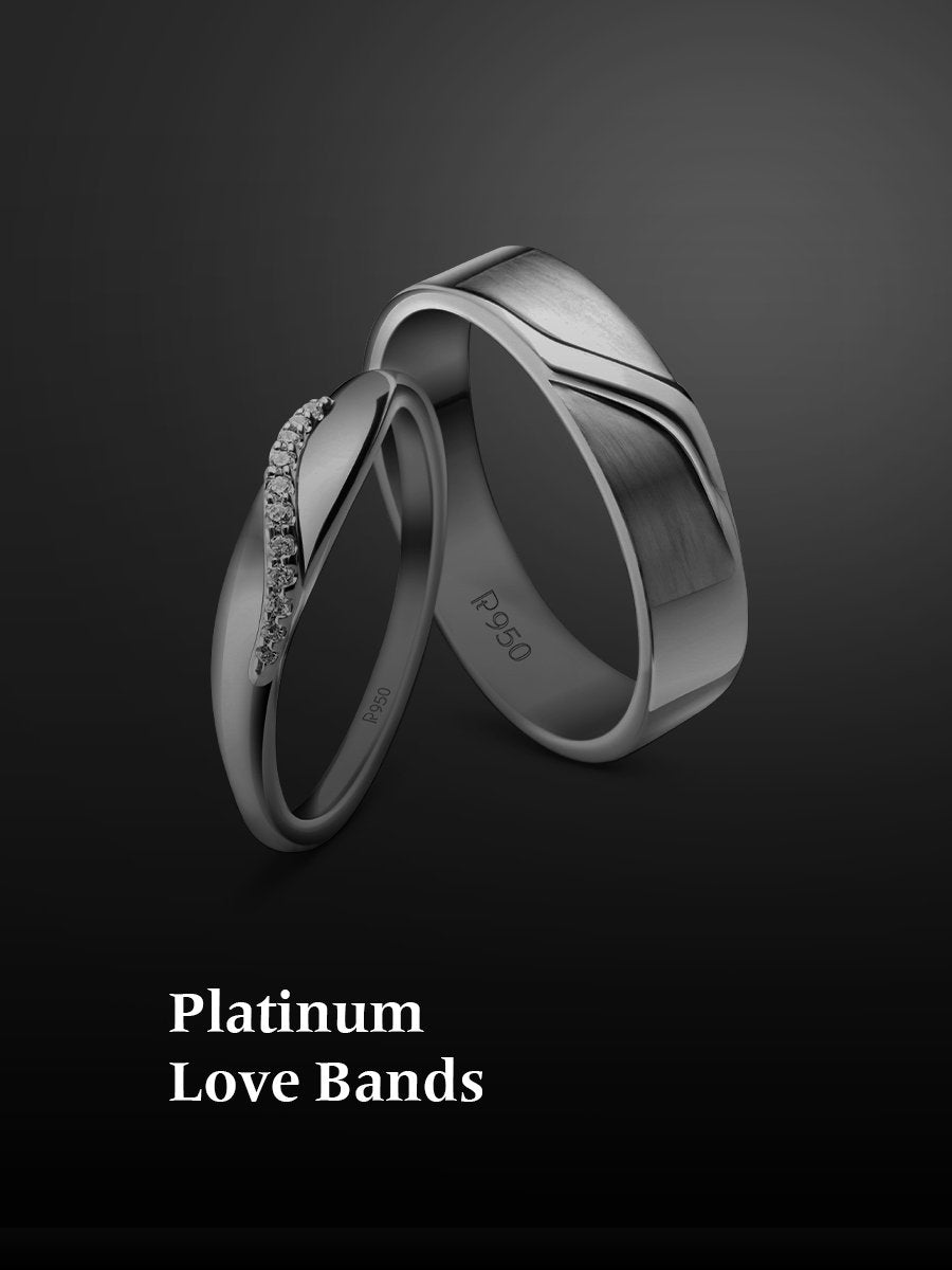 Platinum Love Bands Upto ₹ 60,000 Platinum Couple Rings