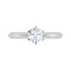 Jewelove™ Rings VS J / Women's Band only 0.50 cts Solitaire Platinum Ring JL PT RS RD 177-A