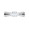 Jewelove™ Rings VS J / Women's Band only 1-Carat Solitaire Diamond Split Shank Platinum Ring JL PT RP RD 165-C