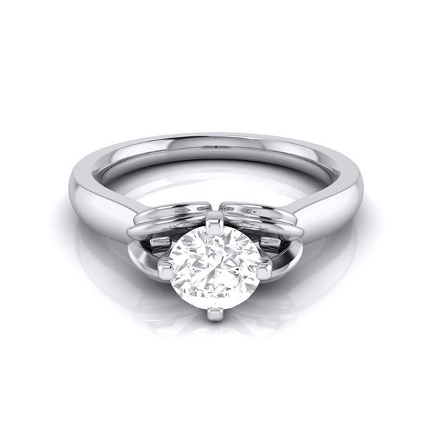 Jewelove™ Rings J VS / Women's Band only 1-Carat Solitaire Platinum Ring for Women JL PT G 114-C