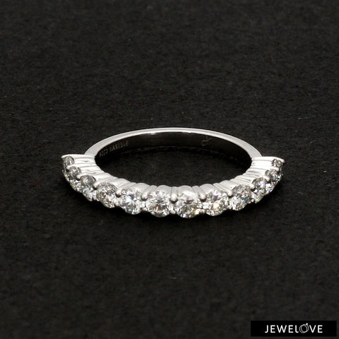 10 pointer Diamonds Half-Eternity Wedding Band for Women JL PT 918