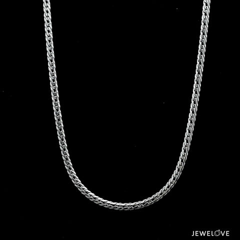 2.75mm Japanese Platinum Cuban Chain for Men JL PT CH 1256-A