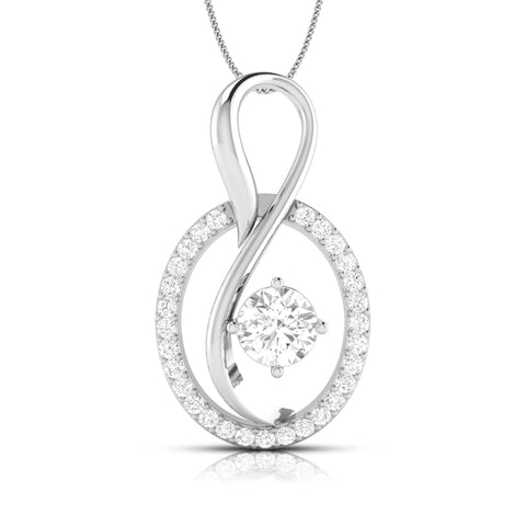 30-Pointer Platinum Diamond Solitaire Pendant for Women JL PT P NL8518