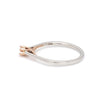 Jewelove™ Rings Women's Band only 6 Prong Platinum Rose Gold Solitaire Mounting JL PT 1145-M