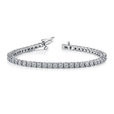 Customised Lab Grown Diamonds Platinum Tennis Bracelet with JL PTB 646-LG