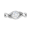 Jewelove™ Rings J VS / Women's Band only 70-Pointer Solitaire Platinum Diamond Single Twisted Shank Engagement Ring JL PT WB6007E-B