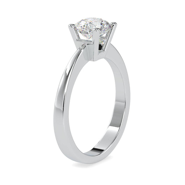 Jewelove™ Rings VS J / Women's Band only 70-Pointer Solitaire Platinum Engagement Ring JL PT 0142-B