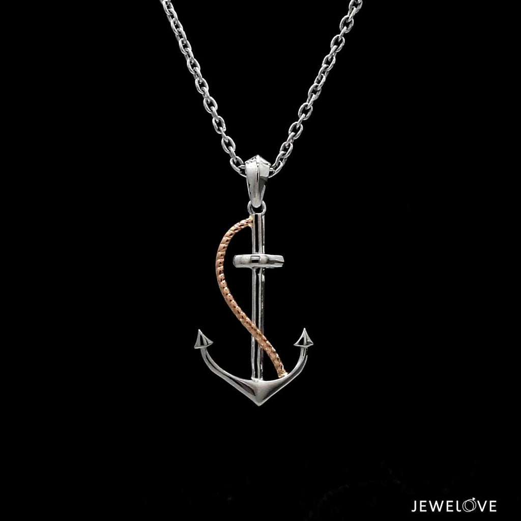 Jewelove™ Pendants Arrow Platinum Pendant with Rose Gold JL PT P 320
