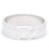 Jewelove™ Rings Men's Band only Broad Plain Platinum Love Bands with Weaving Texture JL PT 417