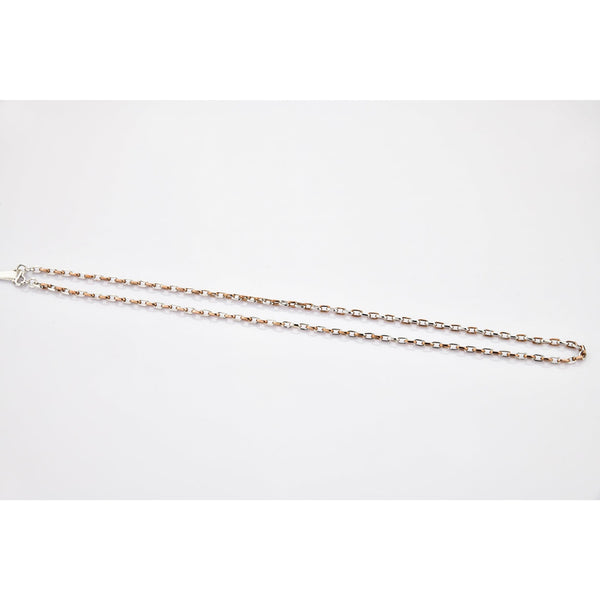 Jewelove™ Chains Classic Platinum Rose Gold Chain with Alternate Links JL PT CH 771