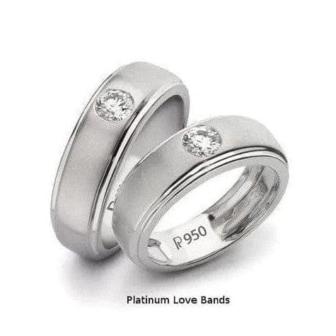 Classic Platinum Solitaire Love Bands SJ PTO 101