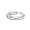 Jewelove™ Earrings Customised 30mm Plain Platinum Earring Bali for Men JL PT E 304-A