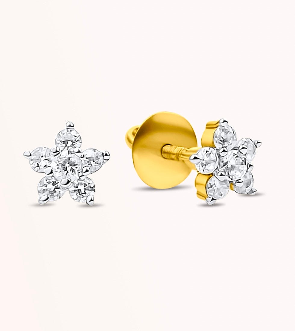 Customised Platinum Earrings with Lab Grown Diamonds – Jewelove™