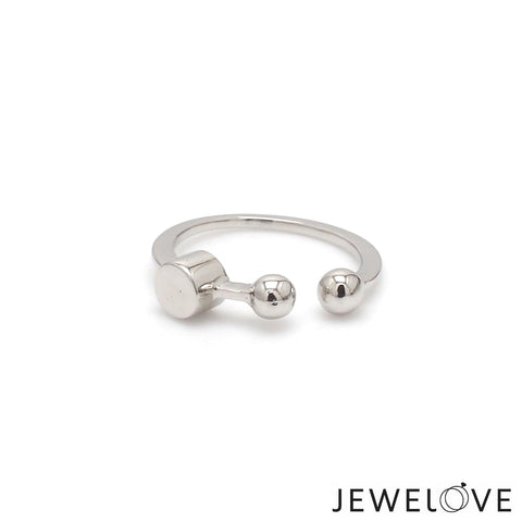Customised Platinum Nosepin by Jewelove JL PT NP 104