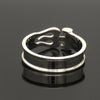 Jewelove™ Rings Men's Band only Customised Platinum OM Trishul Ring for Men JL PT 1367
