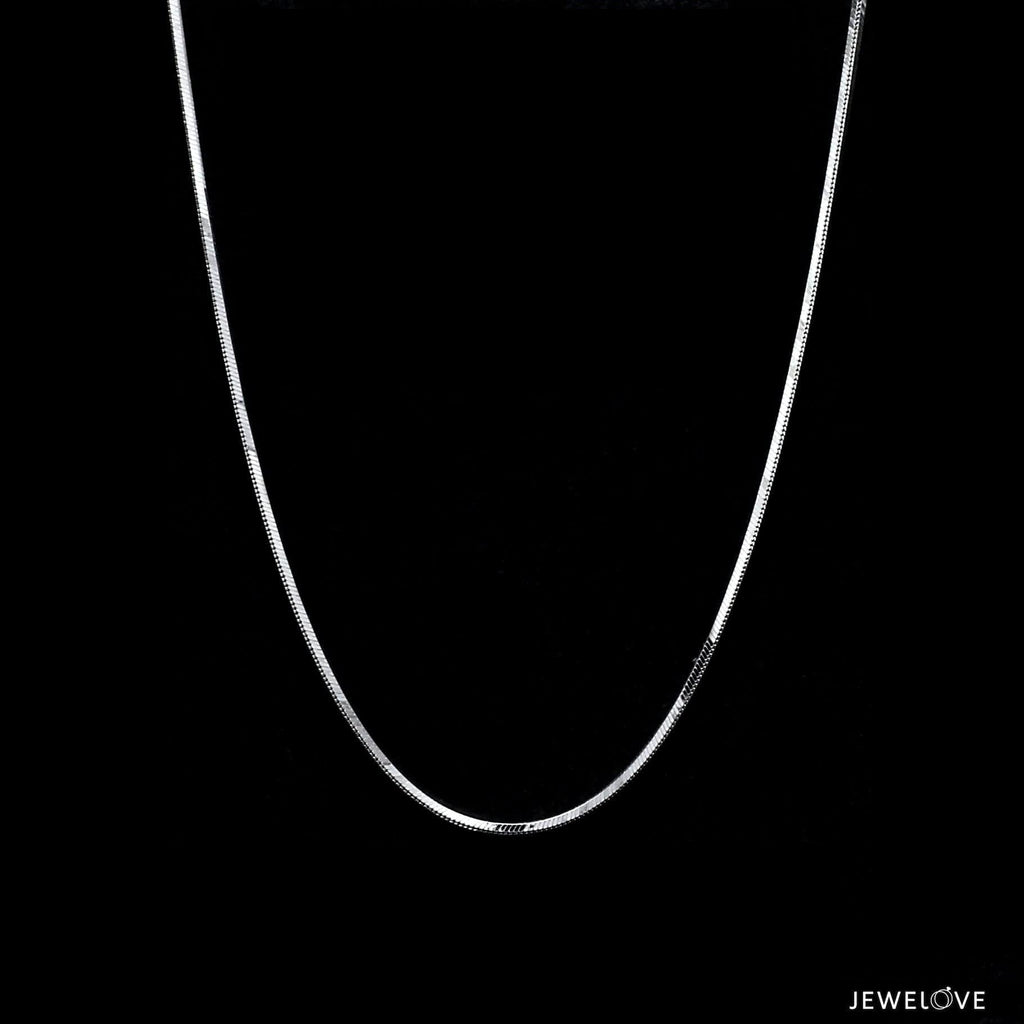 Dazzling Shiny Platinum Chain JL PT 747 | Pt 950 | Certified by