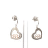 Jewelove™ Earrings Designer Bouquet of Hearts Platinum & Rose Gold Earrings JL PT E 215
