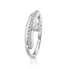 Jewelove™ Rings Designer Platinum Couple Diamonds Ring JL PT 1261