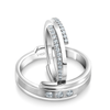 Jewelove™ Rings Designer Platinum Love Bands Diamonds Rings JL PT 1263