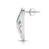 Jewelove™ Pendants & Earrings Designer Platinum Set with Diamond & Emerald for Women JL PT PE NL8526-E