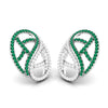 Jewelove™ Pendants & Earrings Earrings only Designer Platinum Set with Diamond & Emerald for Women JL PT PE NL8526-E