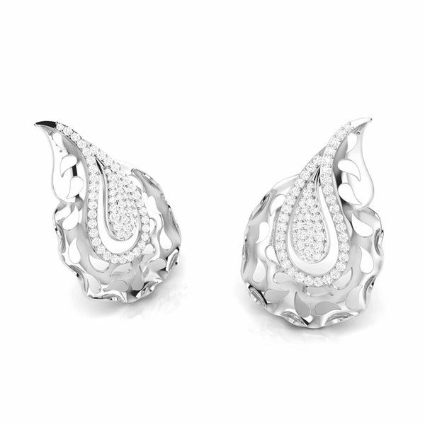 Jewelove™ Earrings Designer Platinum with Diamond Earrings for Women JL PT E NL8472