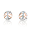 Jewelove™ Earrings SI IJ Evara Sunrise Studs Platinum Rose Gold Diamonds Earrings for Women JL PT E 261