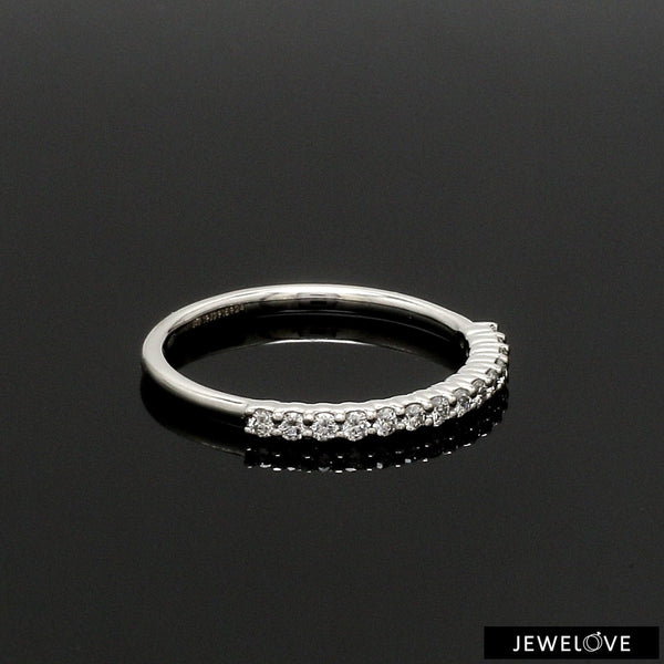 Jewelove™ Rings Half Eternity Diamond Ring in Platinum JL PT 1363