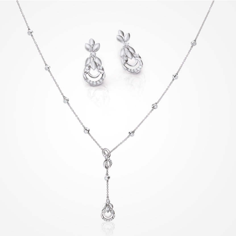 Evara platinum necklace price discount