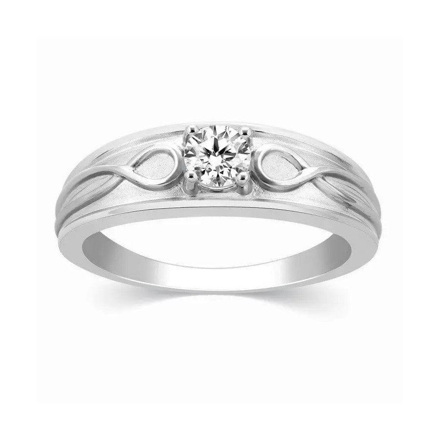 Infinity Solitaire Engagement Ring Mounting in Platinum JL PT 444-M