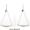 Jewelove™ Earrings Japanese Designer Platinum Earrings with Rose Gold Ball for Women JL PT E 279