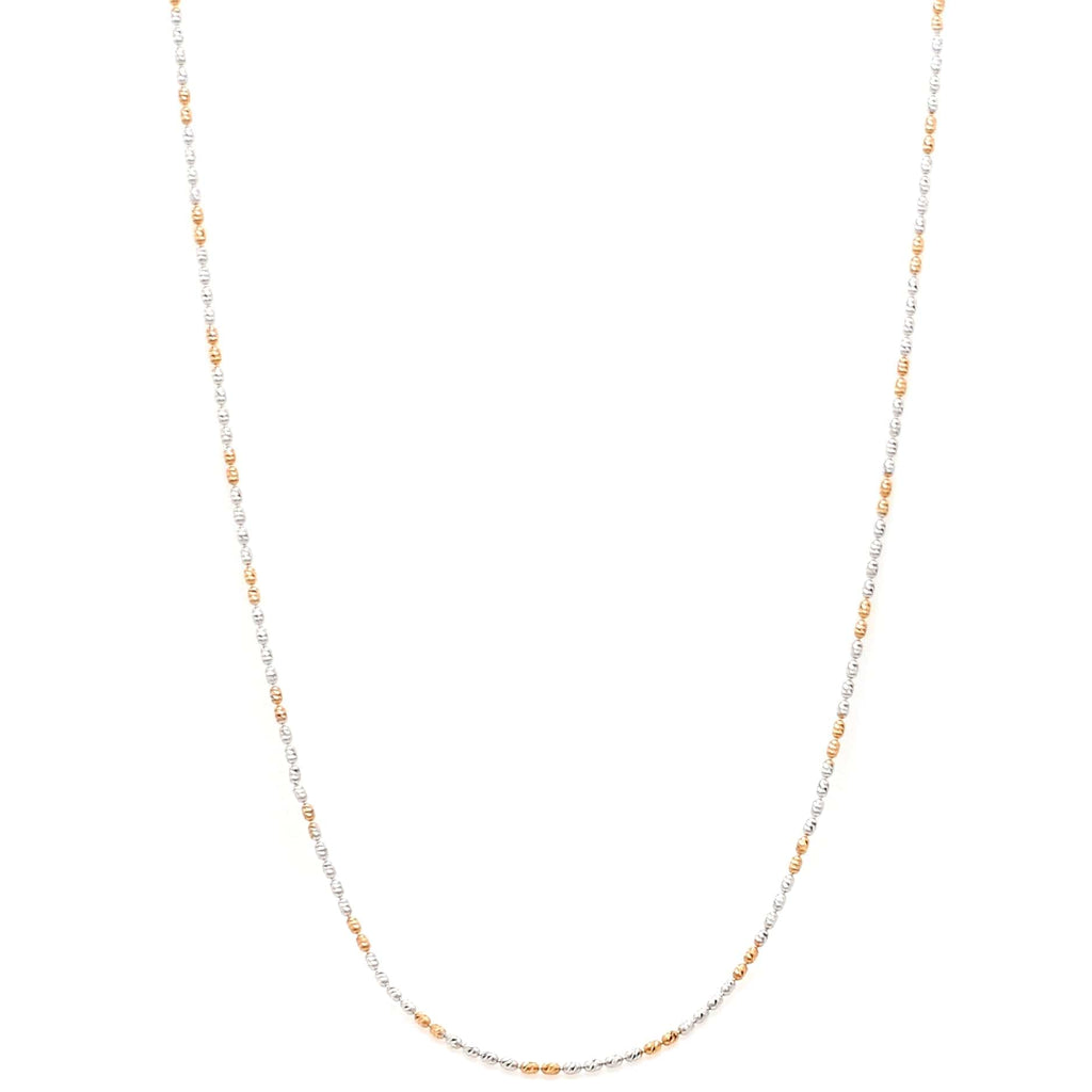 Jewelove™ Chains Japanese Platinum Chain with Rose Gold Polish for Women JL PT CH 941