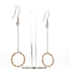 Jewelove™ Earrings Japanese Platinum Earrings with Platinum & Rose Gold Diamond Cut Balls for Women JL PT E 223