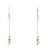 Jewelove™ Earrings Japanese Platinum Earrings with Rose Gold for Women JL PT E 277