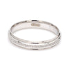 Jewelove™ Rings Men's Band only Japanese Rough Texture Platinum Love Bands JL PT 609
