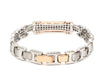 Jewelove™ Bangles & Bracelets Men of Platinum | Bracelet with Rose Gold for Men JL PTB 786