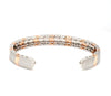 Jewelove™ Bangles & Bracelets Men of Platinum | Rose Gold Fusion Cuff Bracelet for Men JL PTB 649