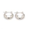 Jewelove™ Earrings Pair Plain Platinum Earring Bali for Men JL PT E 172