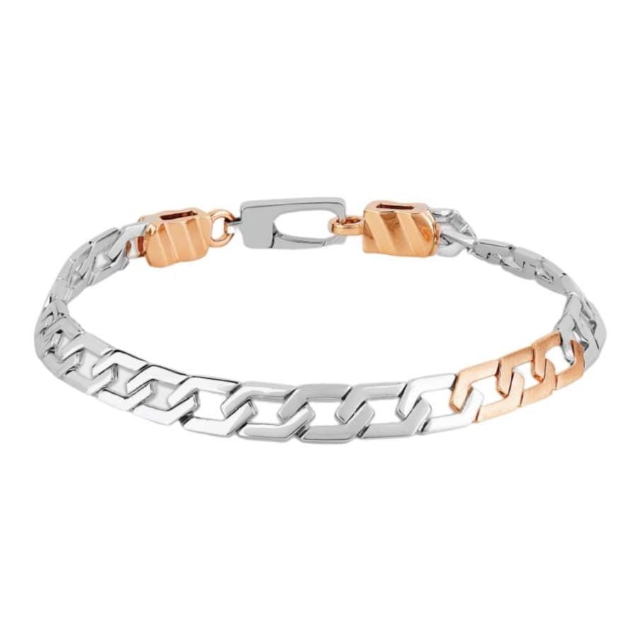Platinum and Rose Gold Bracelet for Men JL PTB 836 – Jewelove™