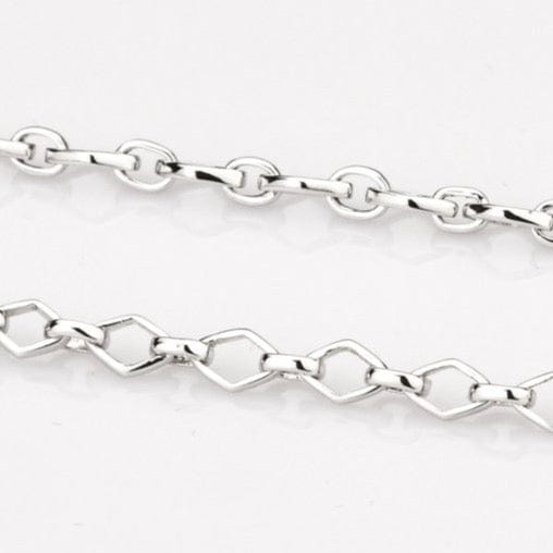 Jewelove™ Chains Platinum Chain with Alternating Square & Oval Links JL PT CH 838