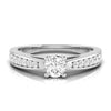 Jewelove™ Rings Women's Band only / SI IJ Platinum Couple Rings with Solitaires JL PT 624