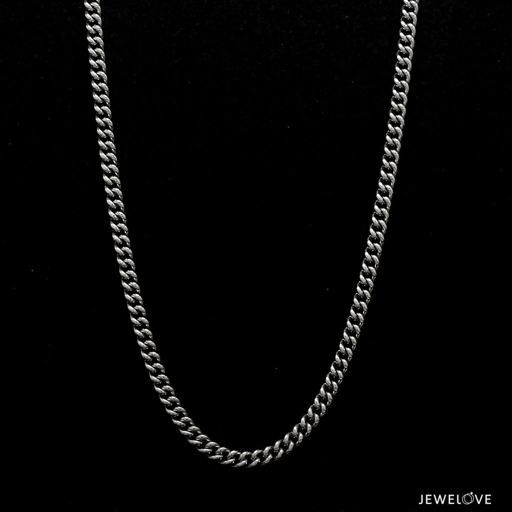 Jewelove™ Chains Platinum Curb Chain for Men JL PT CH 1314