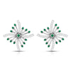 Jewelove™ Earrings Green Platinum Diamond Earrings for Women JL PT E NL8581