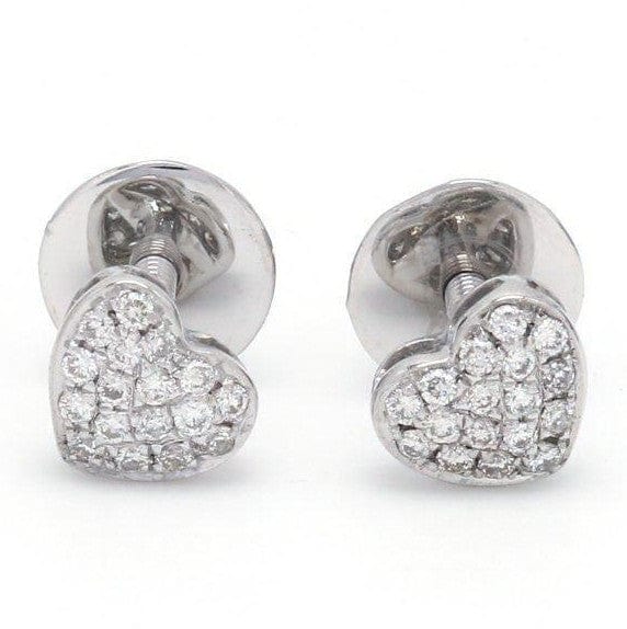 Jewelove™ Earrings Platinum & Diamond Heart Earrings JL PT E 168