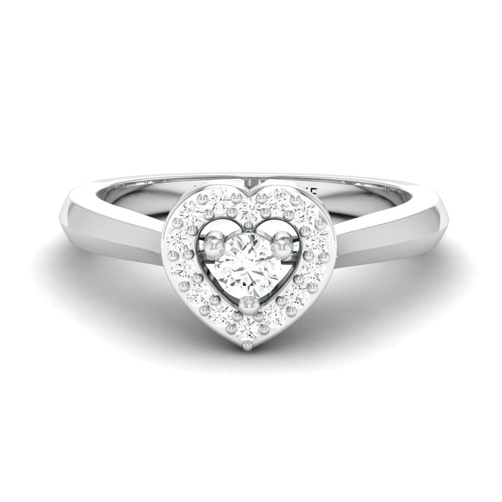 Platinum Diamond Heart Ring JL PT 662 – Jewelove™ - Main Image