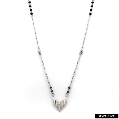 Platinum Diamond Mangalsutra for Women JL PT CH 1099-Pt