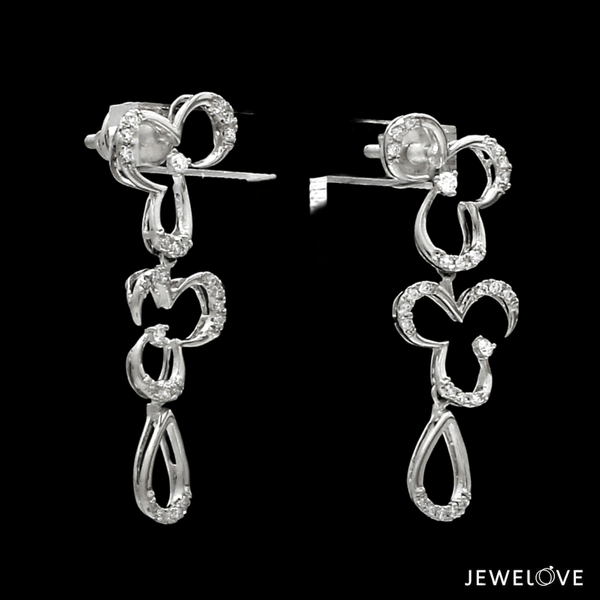 Jewelove™ Earrings Platinum Evara Diamond Earrings Set JL PT E 340