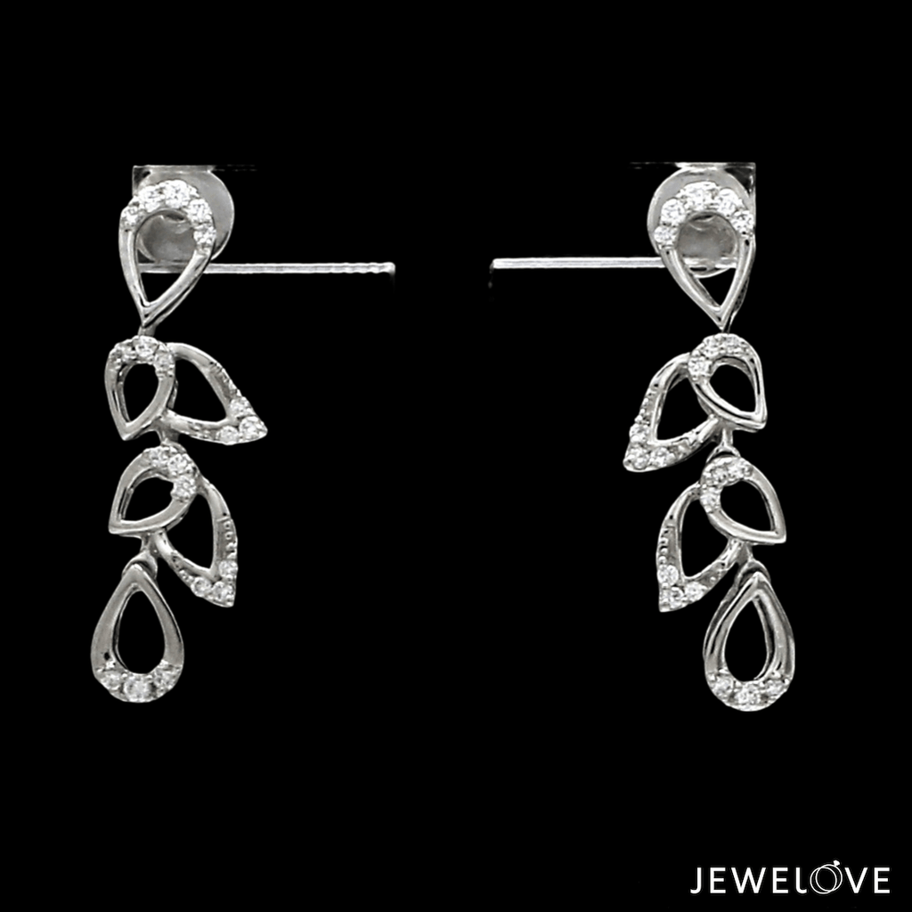 Jewelove™ Earrings Platinum Evara Diamond Earrings Set JL PT E 341