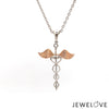 Jewelove™ Pendants Platinum Pendant with Rose Gold Wings JL PT P 319
