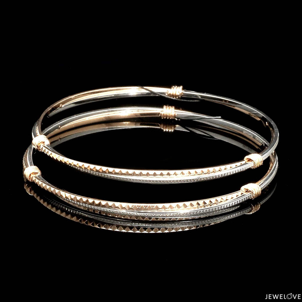 Platinum Rose Gold Bangle for Women JL PTB 1246 – Jewelove™